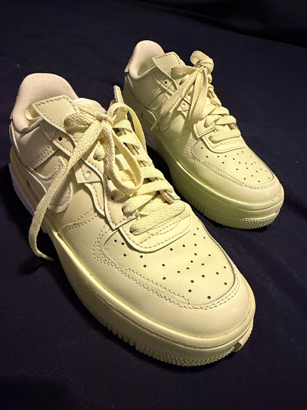 Nike Pale Yellow Low-Top Sneakers